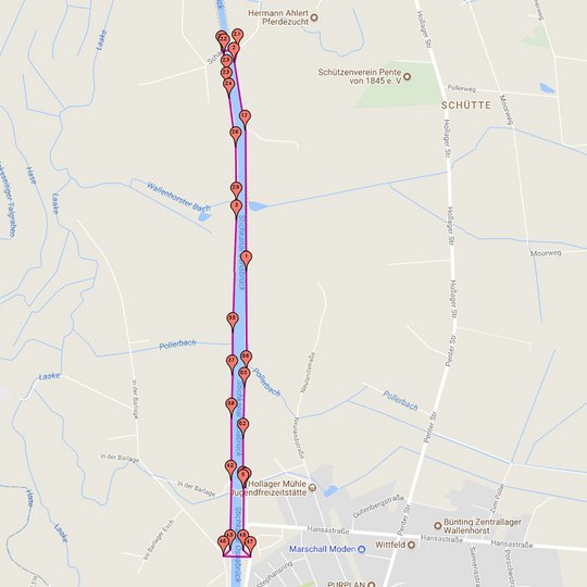 Laufstrecke (Screenshot www.laufstrecke-messen.de) Laufstrecke (Screenshot www.laufstrecke-messen.de)