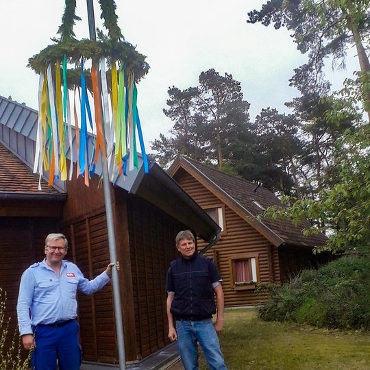 Maibaum am Kolping-Pavillon Maibaum am Kolping-Pavillon