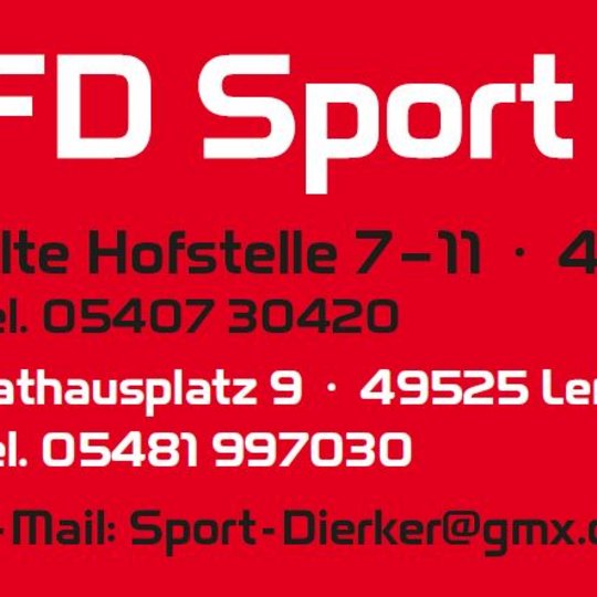 Mit freundlicher Unterstützung von Sport Dierker Mit freundlicher Unterstützung von Sport Dierker
