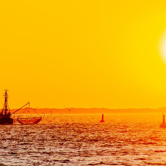 Fischkutter in der Nordsee Fischkutter in der Nordsee